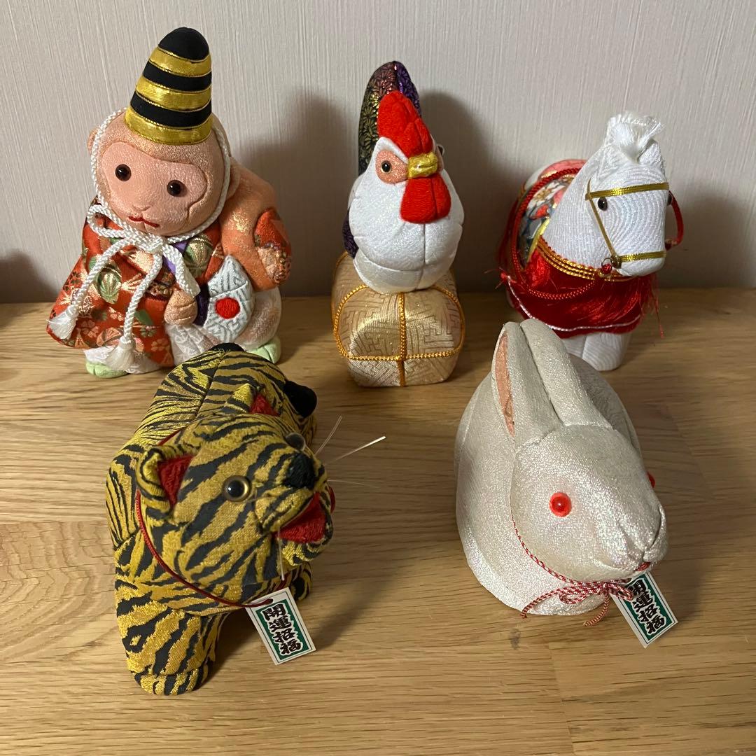 木目込み人形　干支　5点セット　縁起物