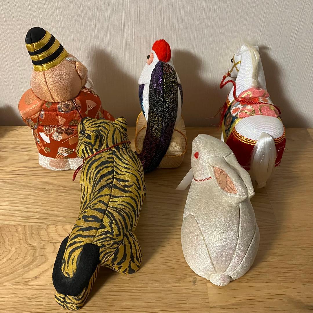 木目込み人形　干支　5点セット　縁起物