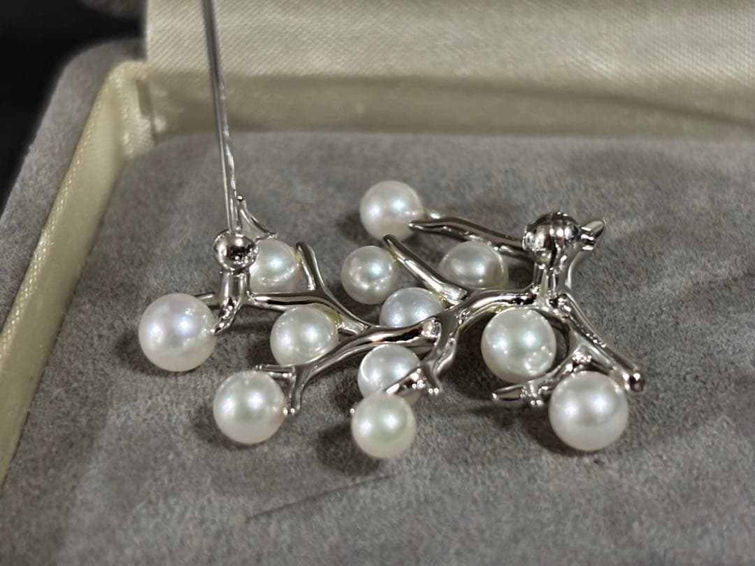 ミキモト 幸福の木 ブローチ シルバー MIKIMOTO