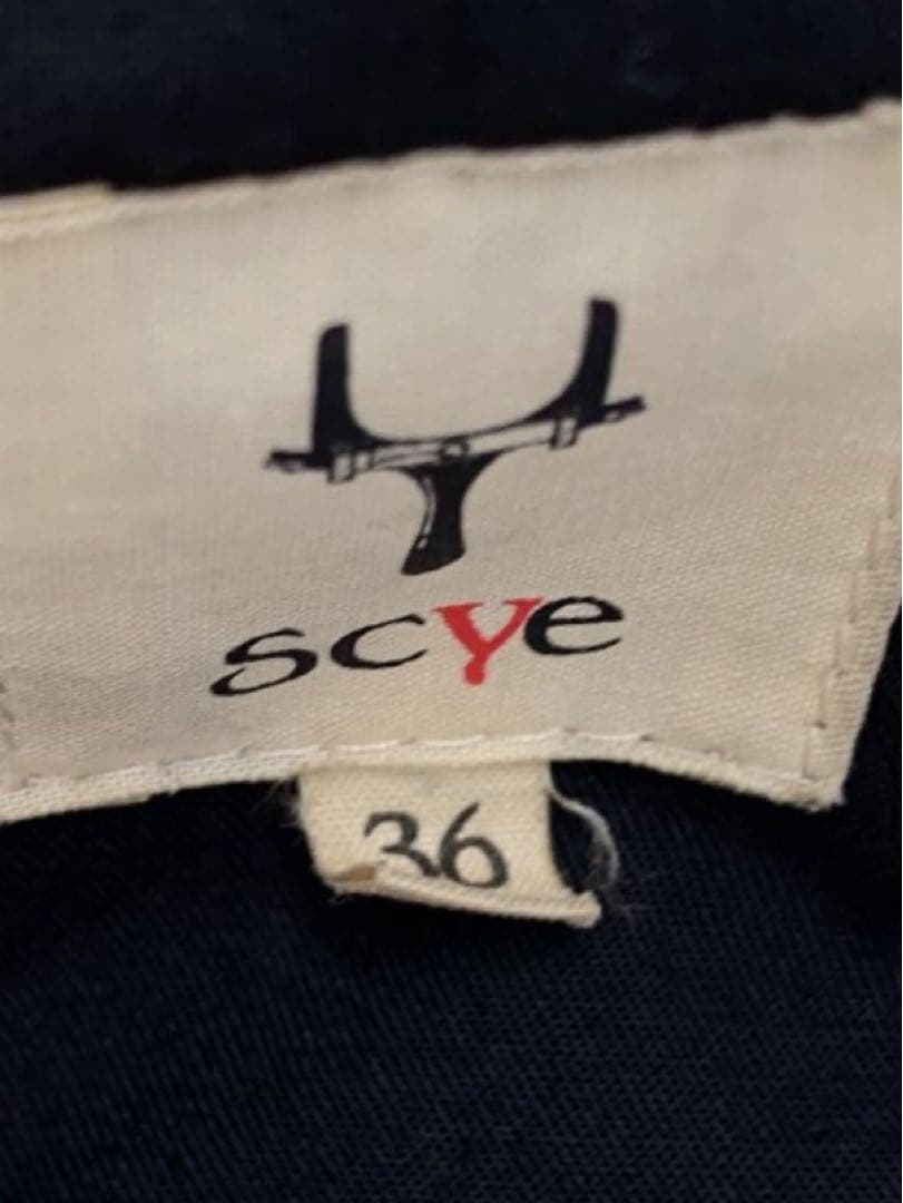 scye サイ シングルライダース ゴートレザー 山羊革 黒