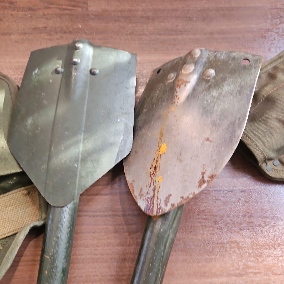 U.S.刻印 オリーブドラブ スコップ 2個セット