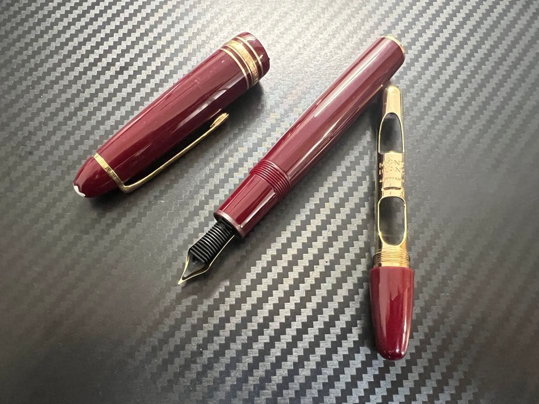 モンブラン マイスターシュテュック 147 トラベラー M ボルドー 万年筆