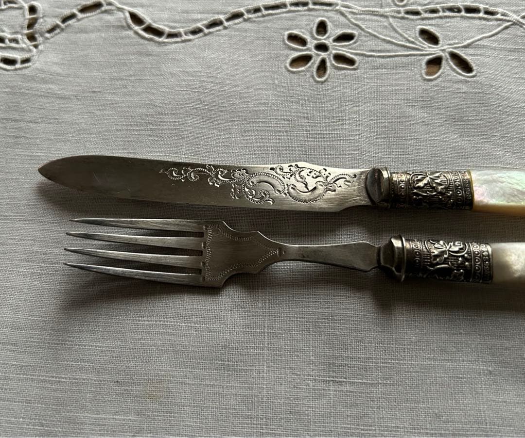 B アンティーク カトラリー3点セット