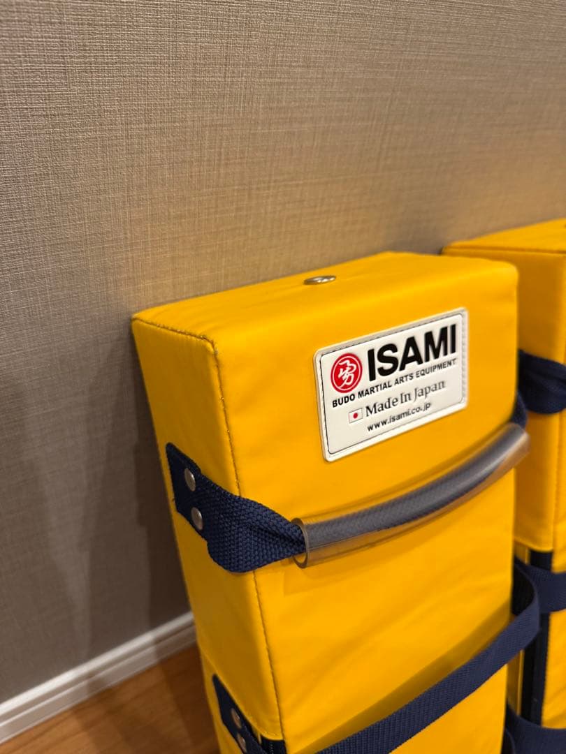 【国産】イサミ/ISAMI 空手キックミット 黄色（2個セット）