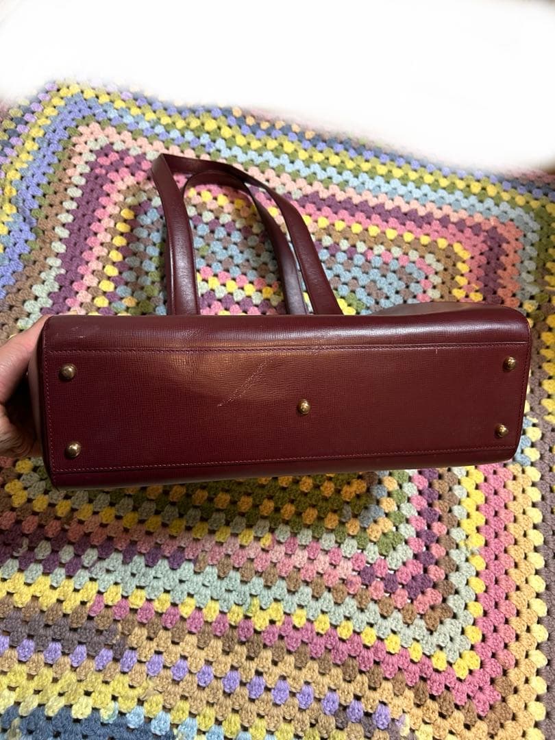 カルティエ Cartier マスト ショルダーバッグ ボルドーレッド