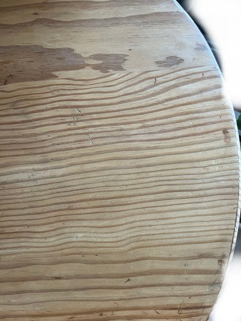 木製ラウンドテーブル アイアン脚 直径70cm アンティーク