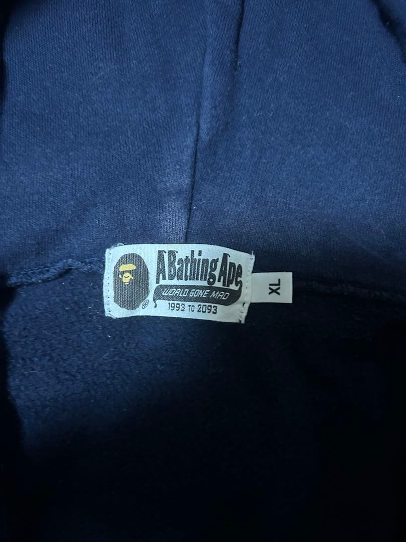 a bathing ape シャークパーカーXL