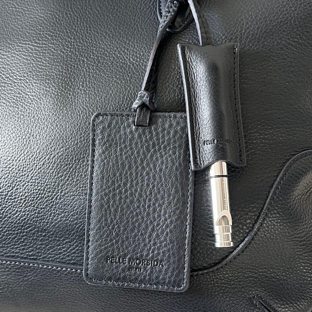 新品未使用✨ペッレモルビダ　トートバッグ　メイデンボヤージュ　ネイビー　シボ革