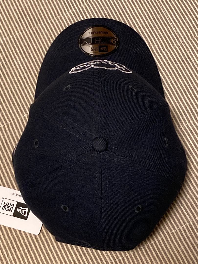 未使用 NEW ERA × 明石家さんま 生きてるだけで丸もうけ　ネイビー