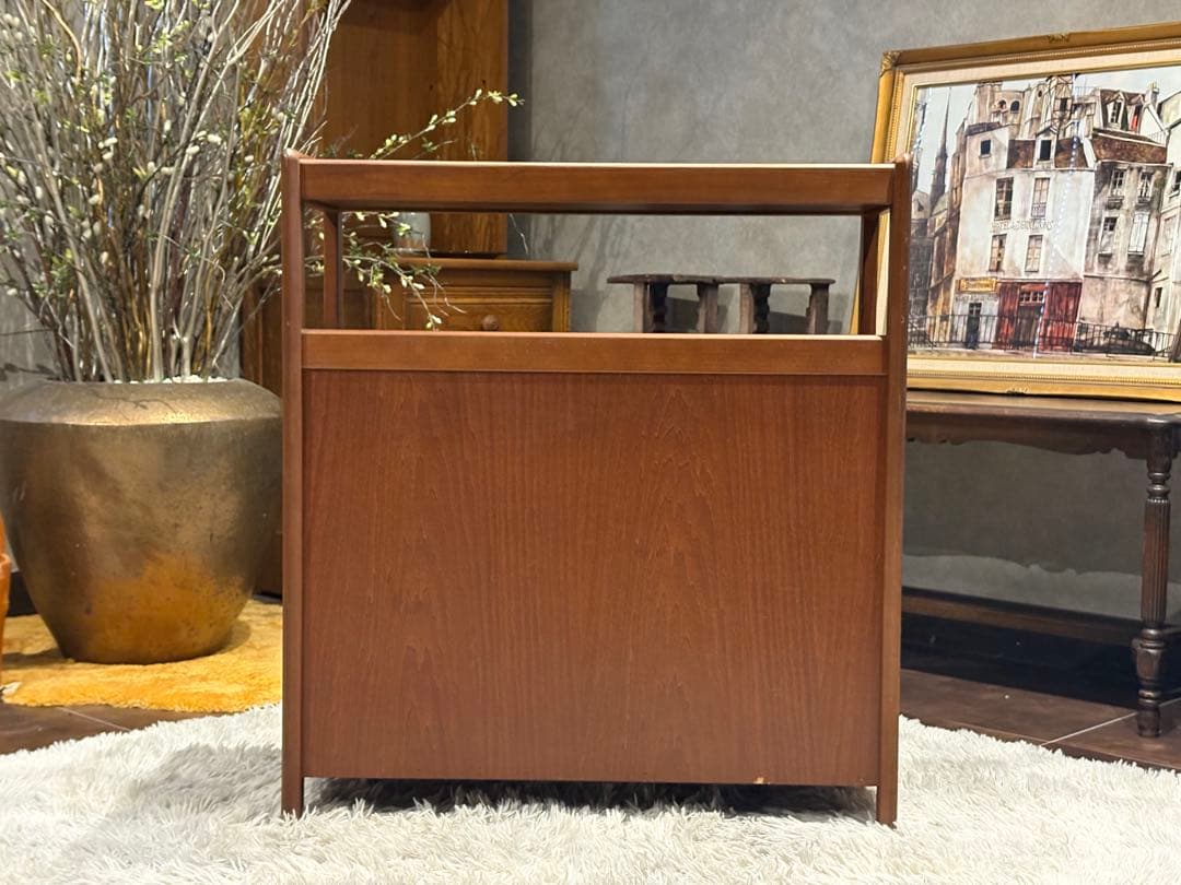 karimoku カリモク　キャビネット　電話台　収納　引き出し　ビンテージ