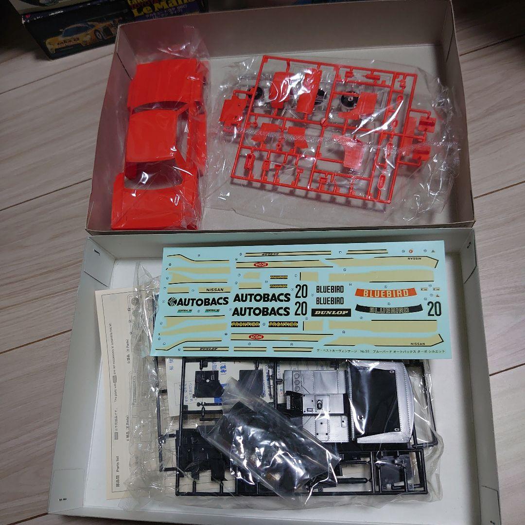 1/24 プラモデル　8台　ブルーバード　スカイライン　シルエット　など