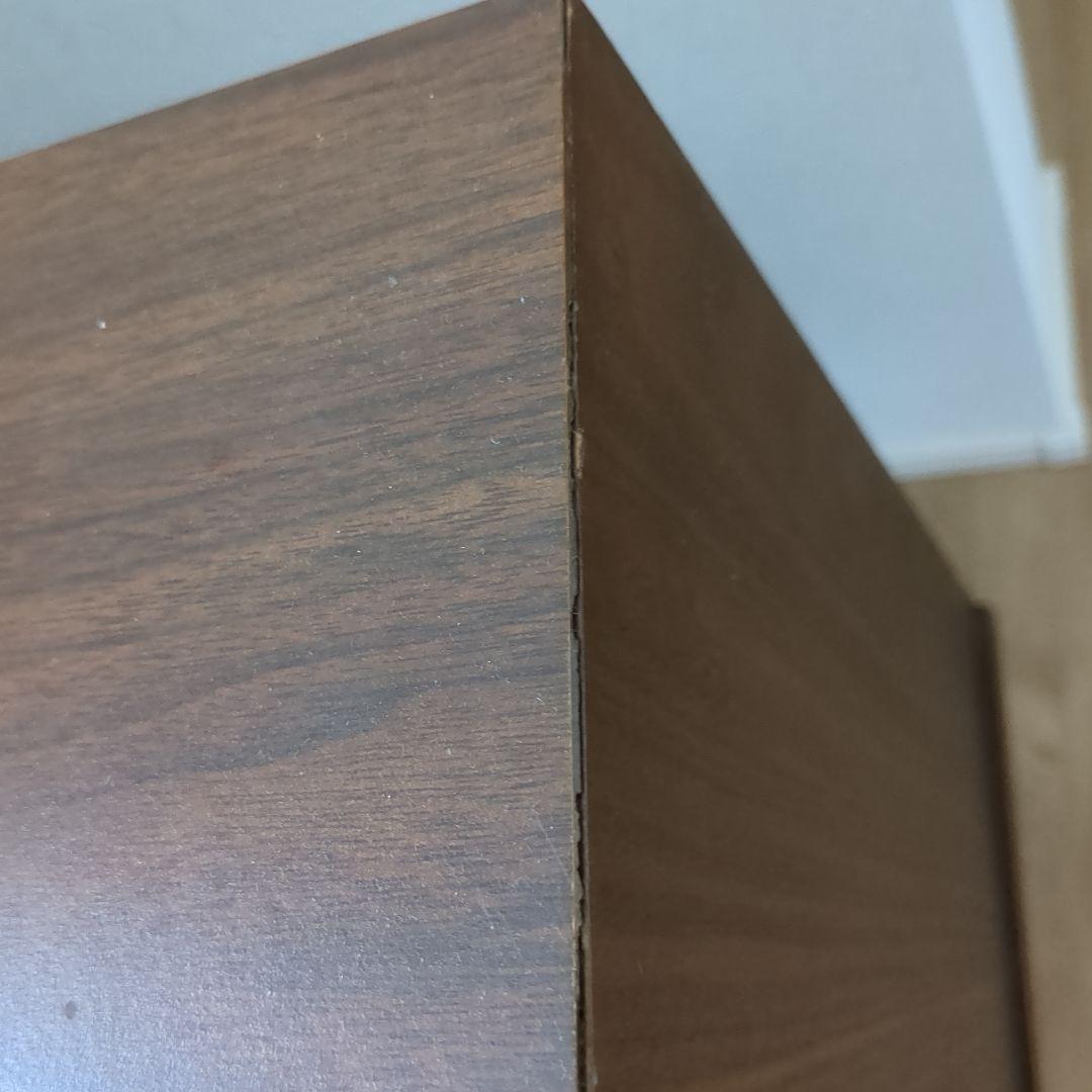 RISHEL サイドテーブル ブラウン 引き出し付き