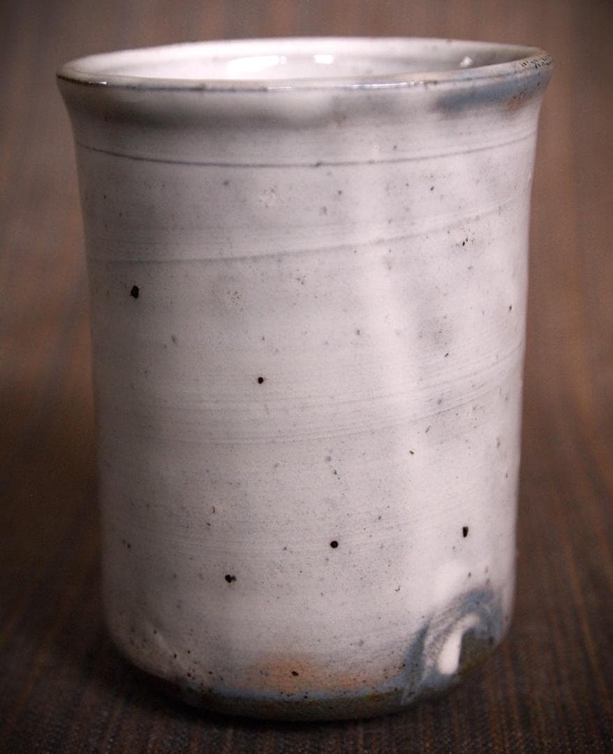 未使用★中里隆★唐津粉引筒湯呑セット★共箱