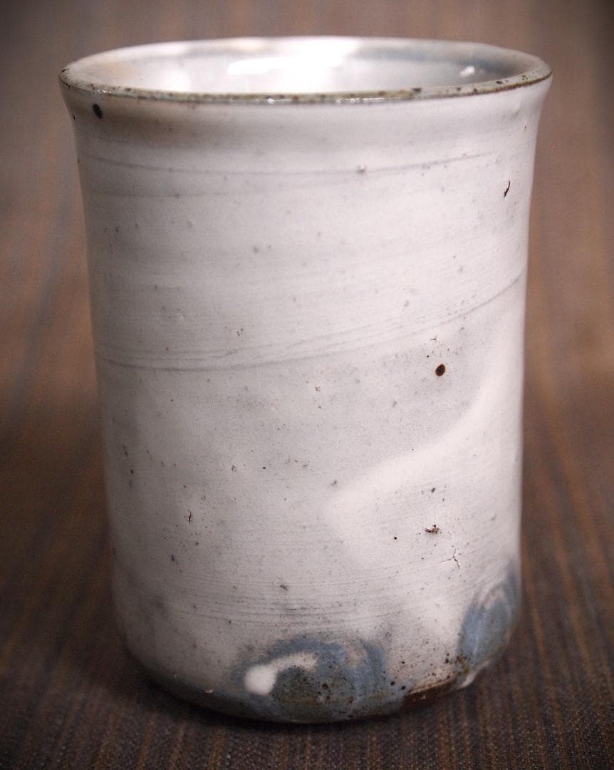 未使用★中里隆★唐津粉引筒湯呑セット★共箱