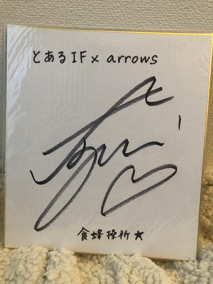 超電磁砲 サイン色紙