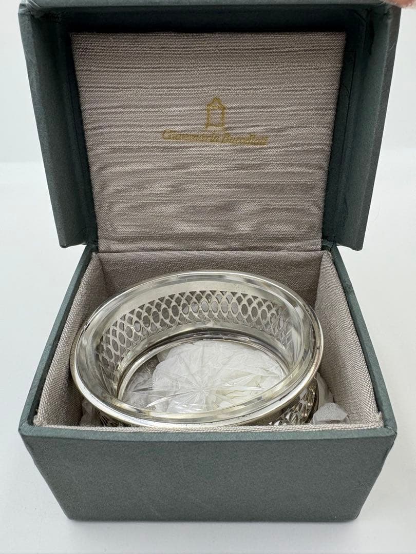 Gianmaria Buccellatiムラーノガラス シルバー925 足付深皿