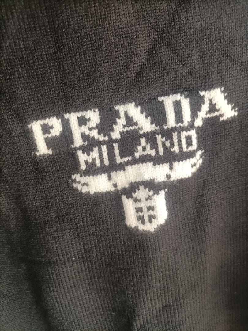 Sサイズ★プラダ ニット ブラック メンズ PRADA 長袖セーター