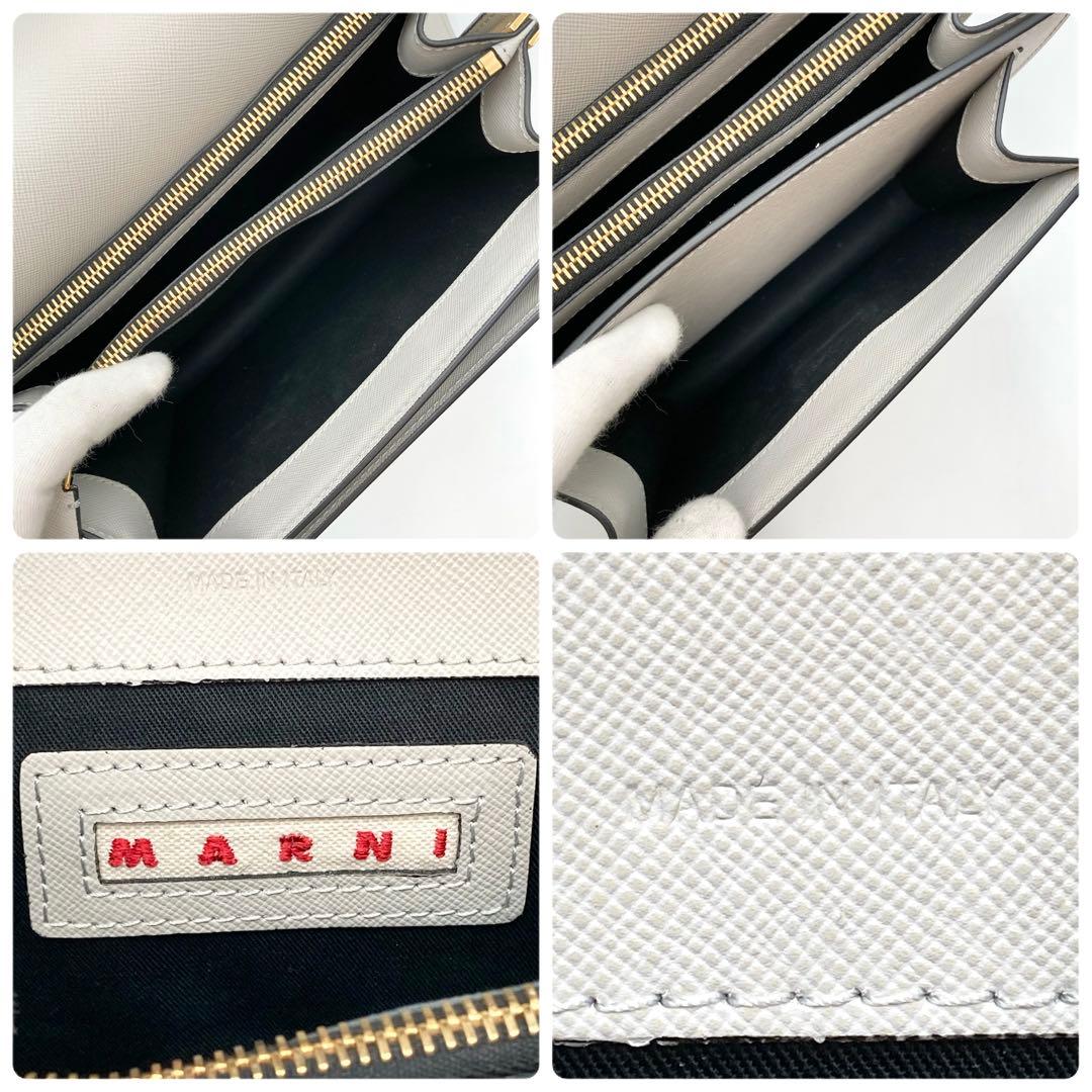 supli_white✨ MARNI トランク ショルダーバッグ グレー