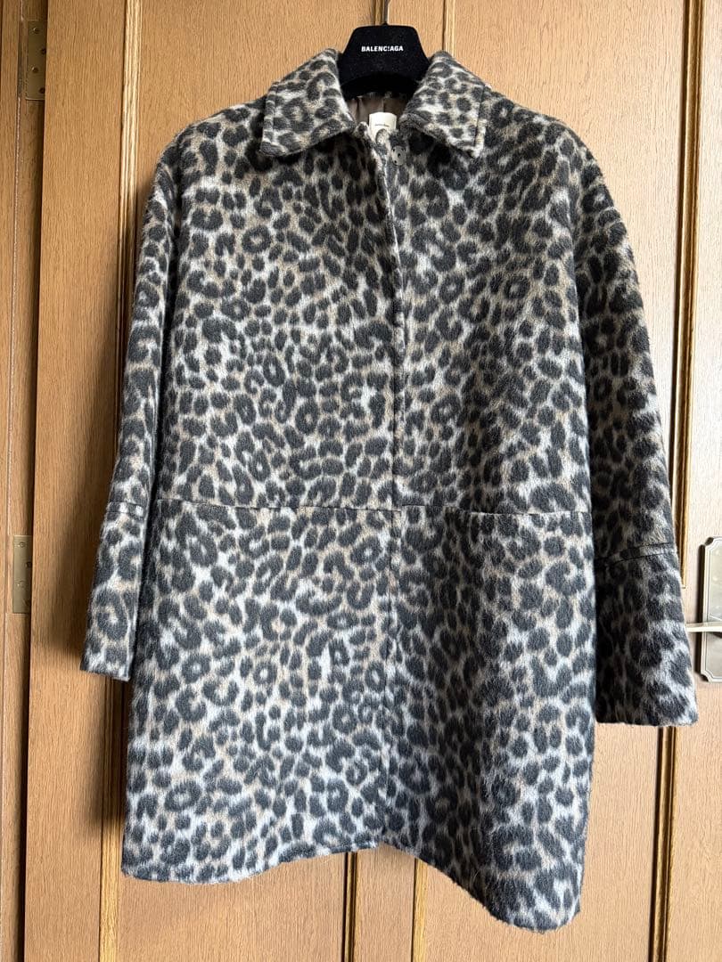 限定価格 スピックアンドスパン ♡ レオパードシャギーバル カラーコート