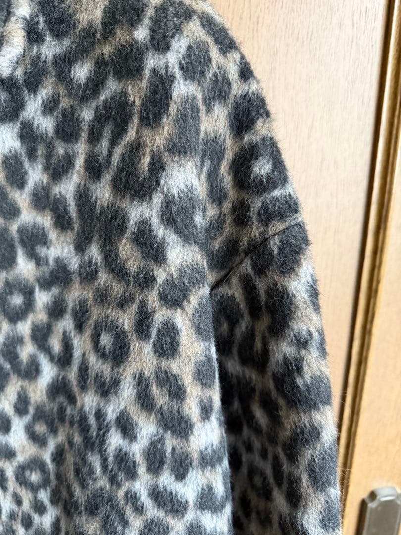 限定価格 スピックアンドスパン ♡ レオパードシャギーバル カラーコート