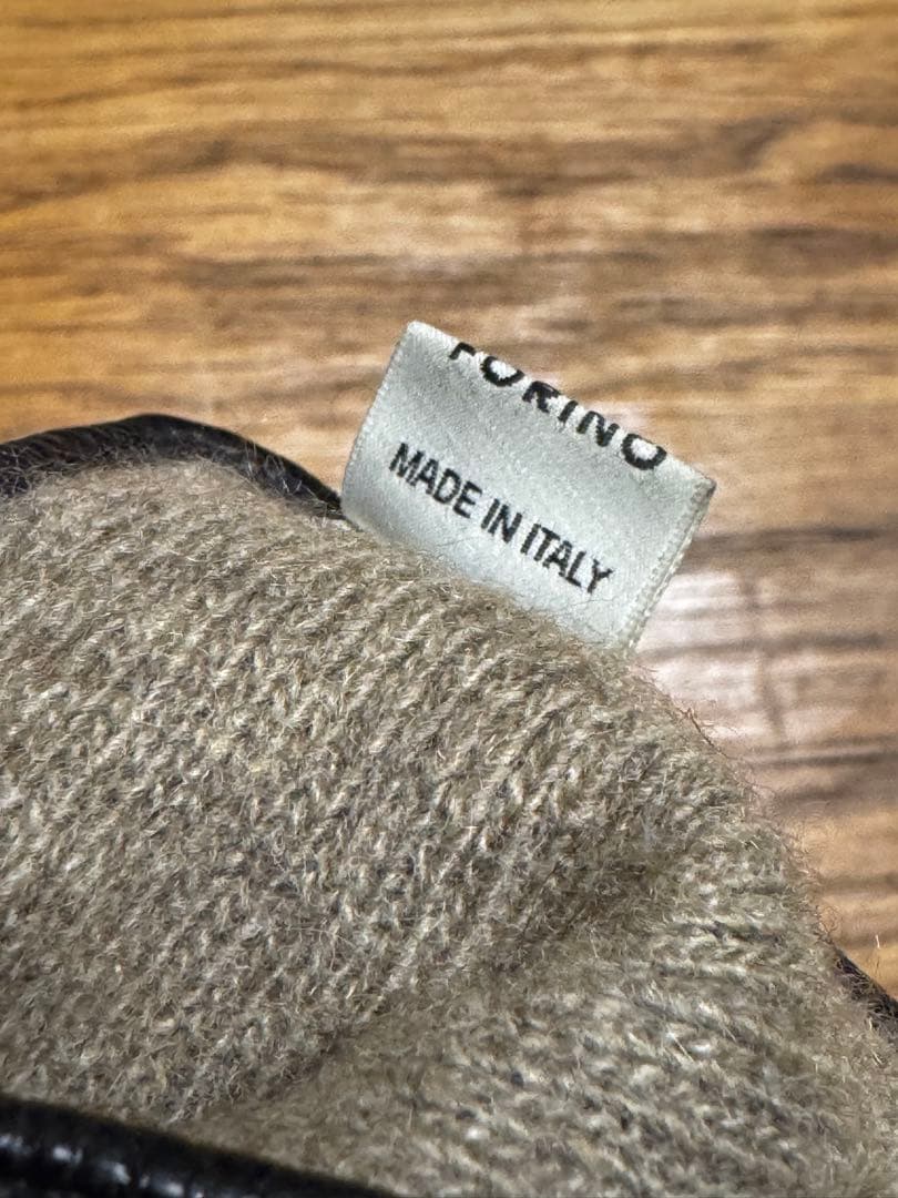 BOTTEGA BENETA glovesイントレチャートレザーグローブ