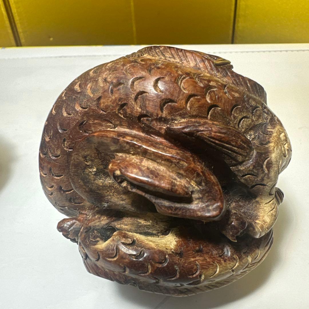 唐木，彫刻，紫檀，黄花梨，インテリア，中国，清刀，木製彫刻 ドラゴンと動物の球体