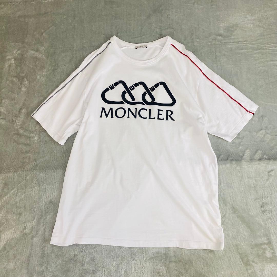 モンクレール MONCLER ホワイト ロゴ Tシャツ 半袖 白