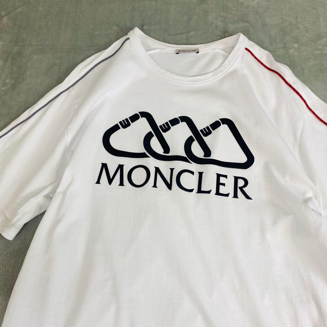 モンクレール MONCLER ホワイト ロゴ Tシャツ 半袖 白
