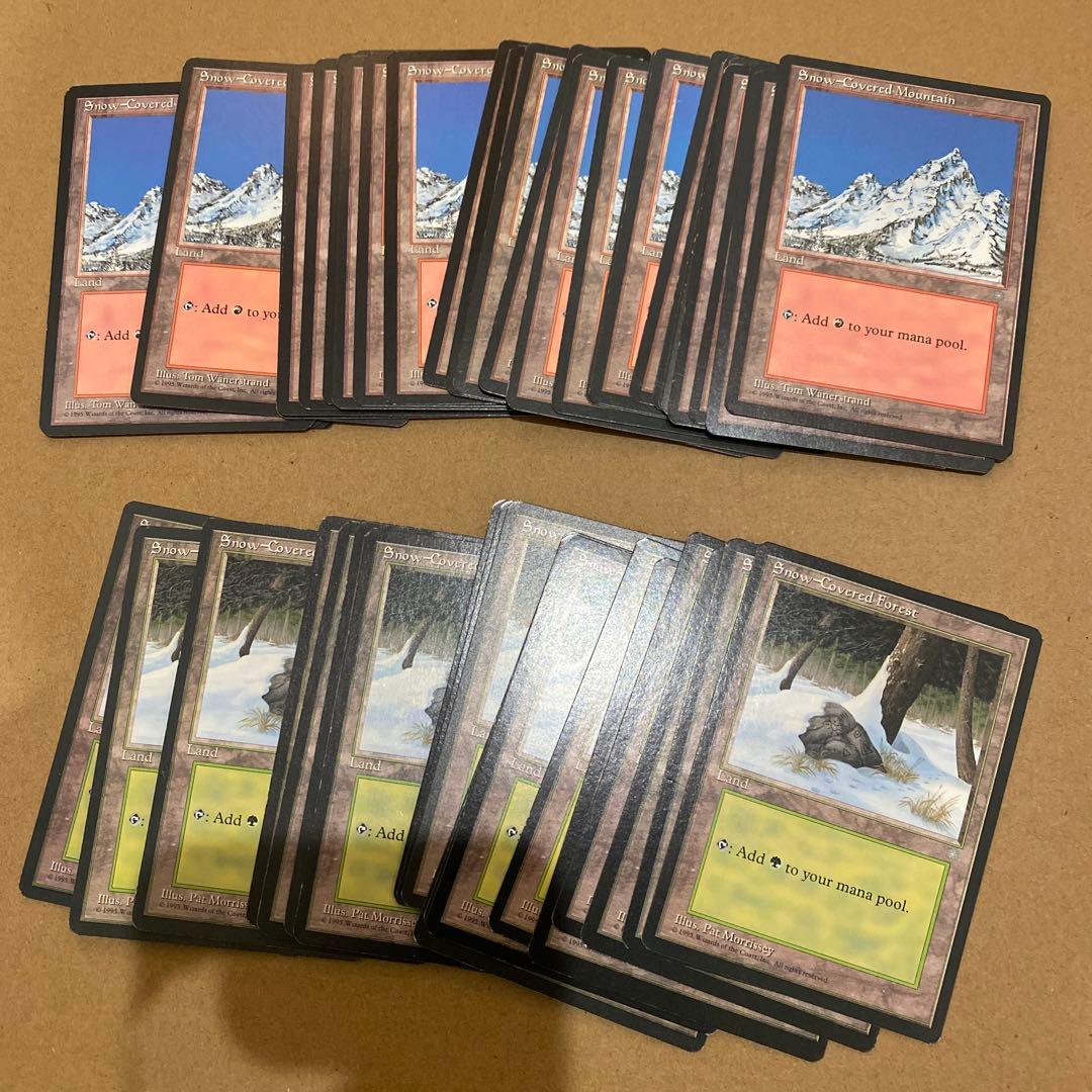 MTG アイスエイジ 冠雪土地 119枚