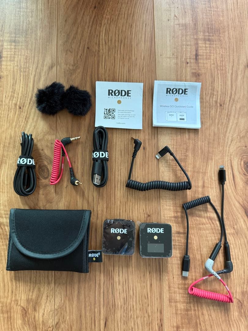 【スマホ・カメラ両対応】RØDE Wireless GO 付属品多数フルセット