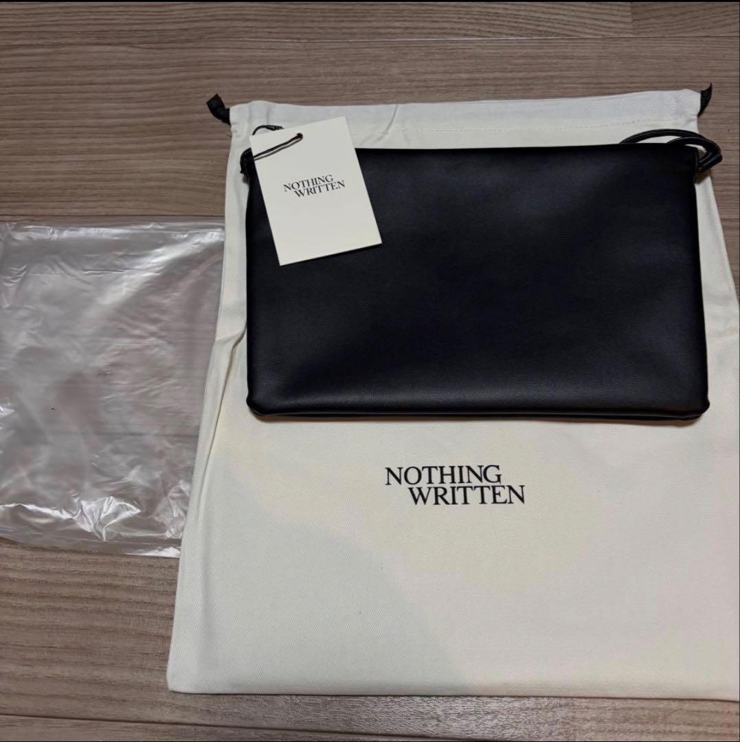NOTHING WRITTEN ブラック ショルダーバッグ