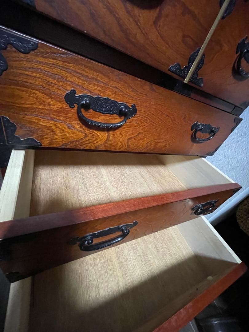 民芸箪笥　和風チェスト　葵民芸