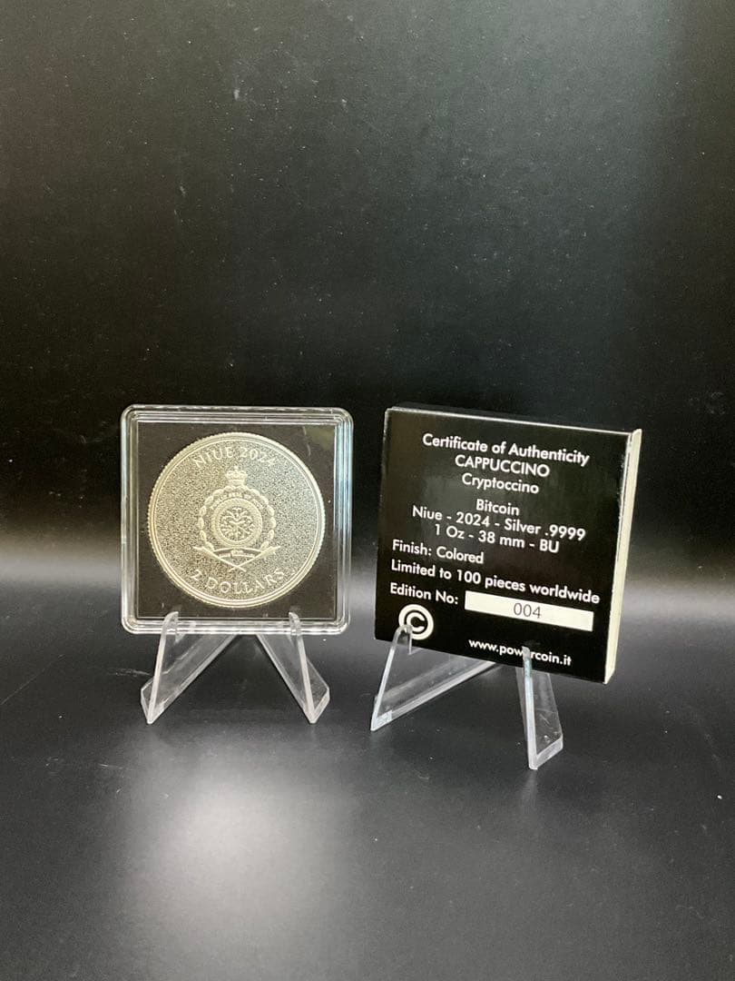 ビット 仮想通貨 1オンス銀貨 カプチーノ