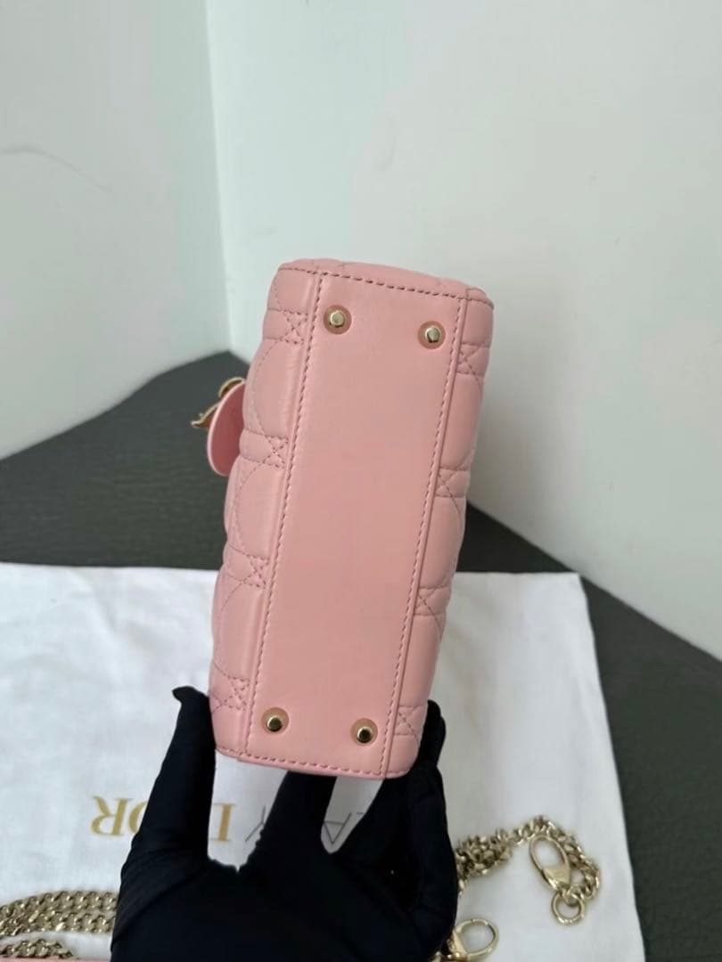 ピンク キルティング ショルダーバッグ