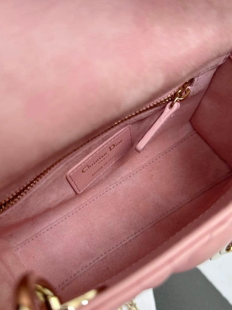 ピンク キルティング ショルダーバッグ