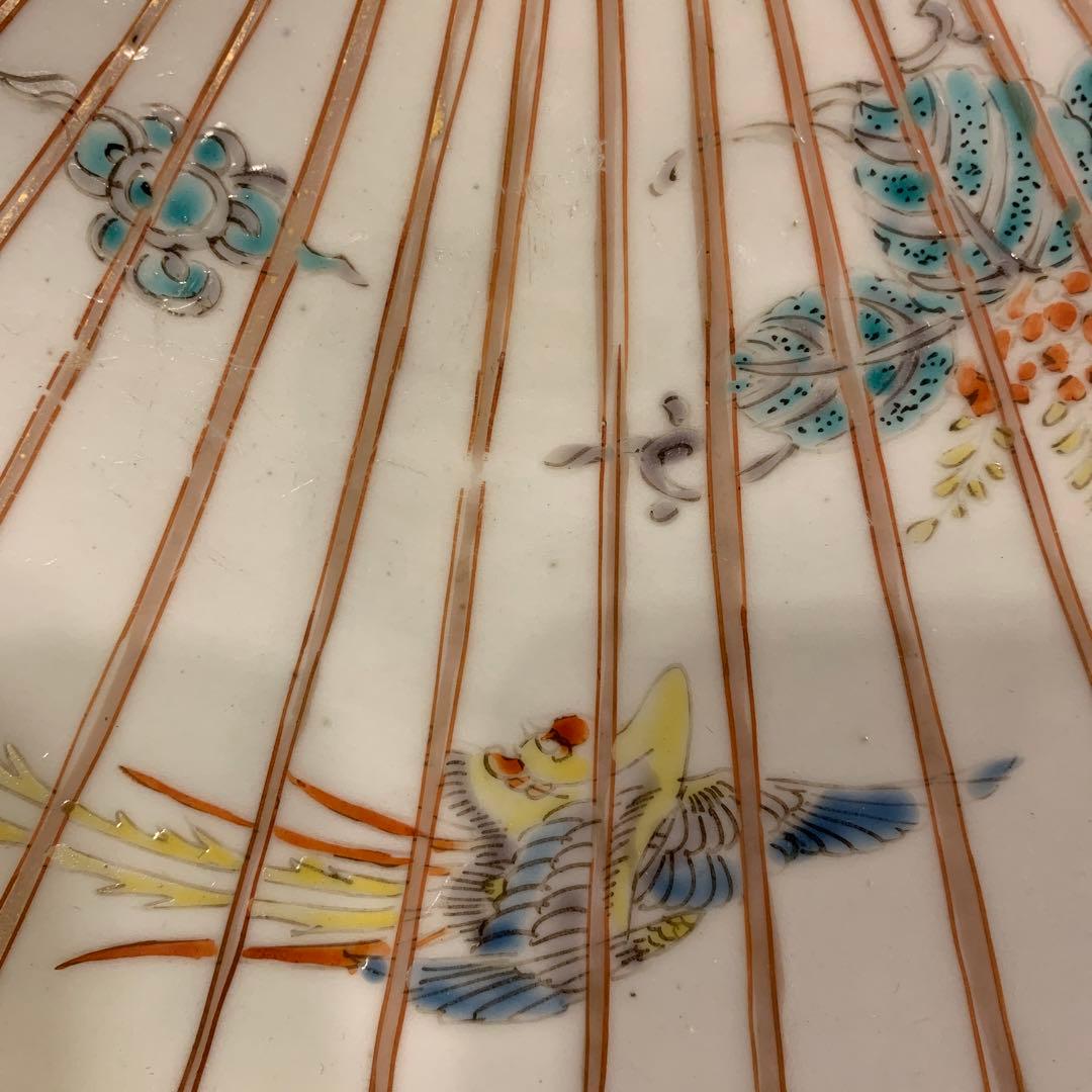 アンティーク　伊万里飾皿　鳳凰　1客