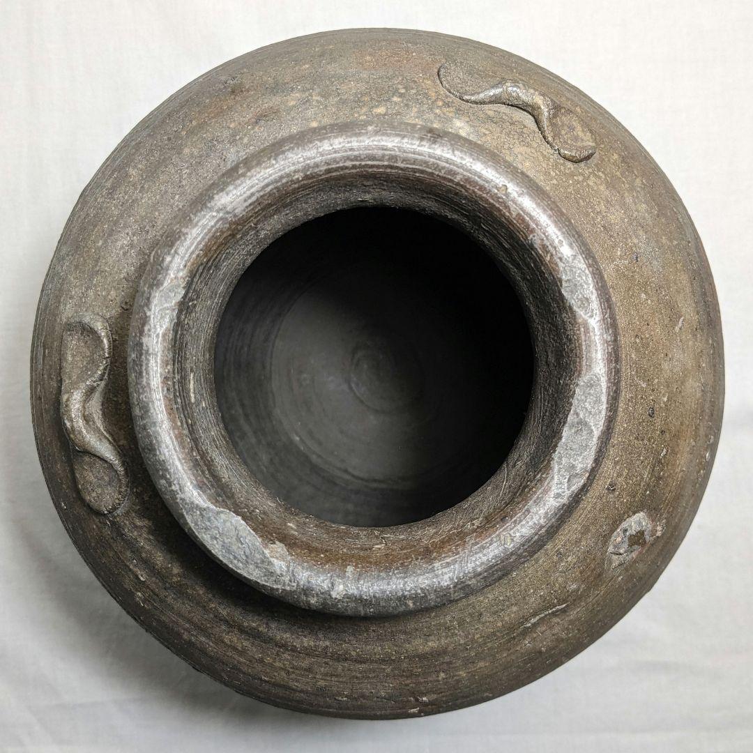 室町時代 古備前 三耳壺 備前焼 三耳壷 置物 インテリア 骨董品 古美術品