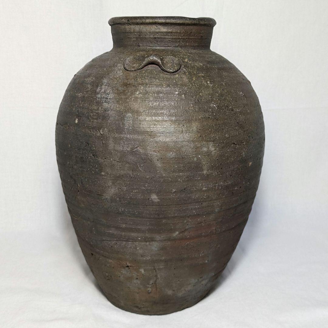 室町時代 古備前 三耳壺 備前焼 三耳壷 置物 インテリア 骨董品 古美術品