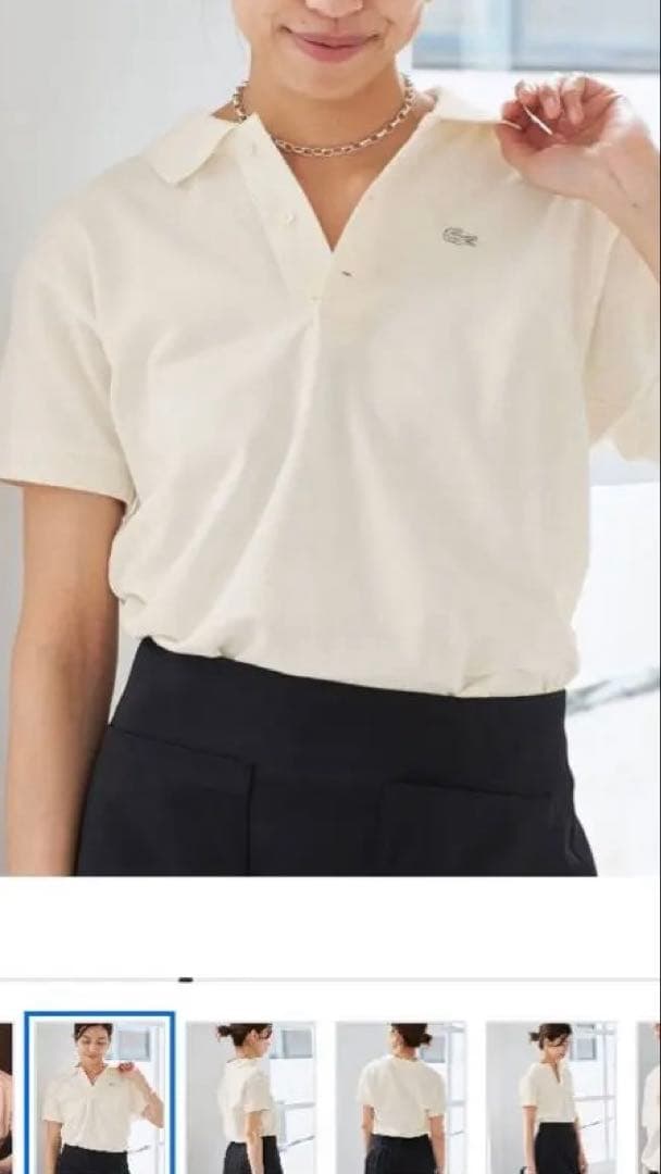 IENA LACOSTE/ラコステ 別注 ポロシャツ　36