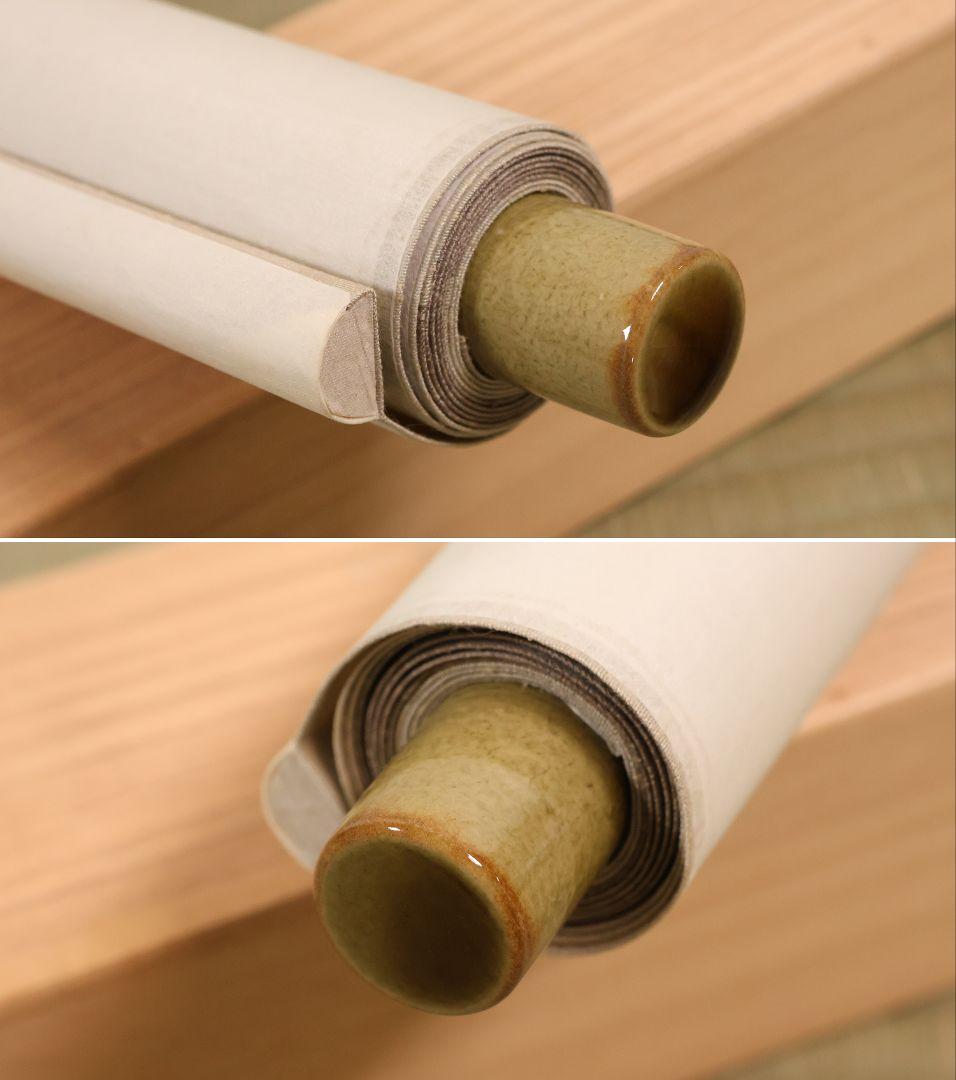 【真作】美品 日本画 田中松泉「瓢箪・雀」彩色 紙本 掛軸 鳥 横物 MA636