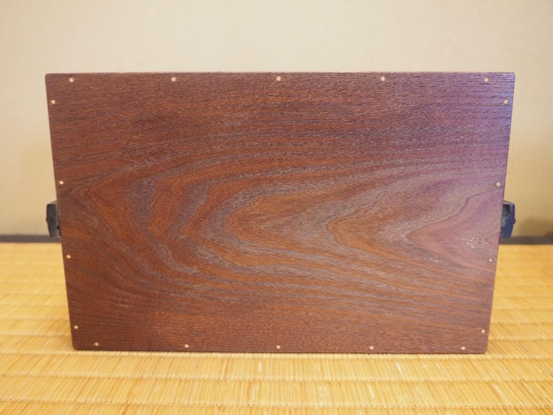 4代駒沢利斎造『桑手付煙草盆一対』（共箱）千家十職