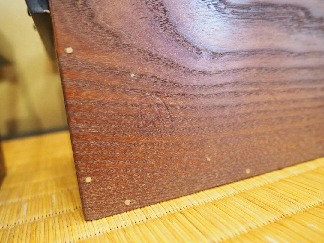 4代駒沢利斎造『桑手付煙草盆一対』（共箱）千家十職