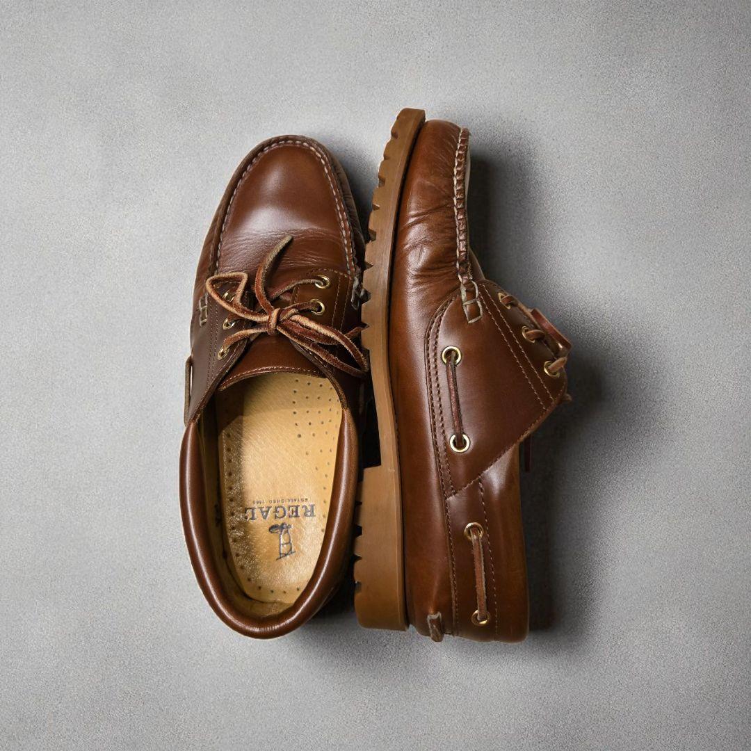 【美品】 timberland 3eye風 REGAL デッキシューズ ブラウン