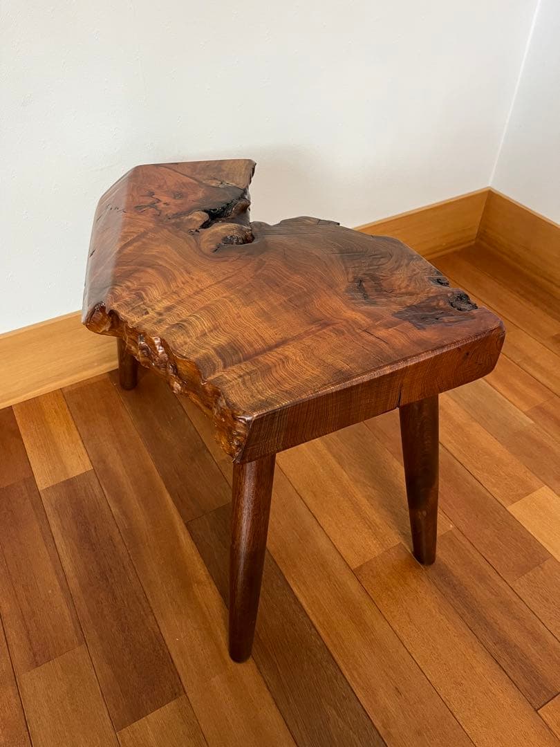 欅（けやき）スツール　無垢材