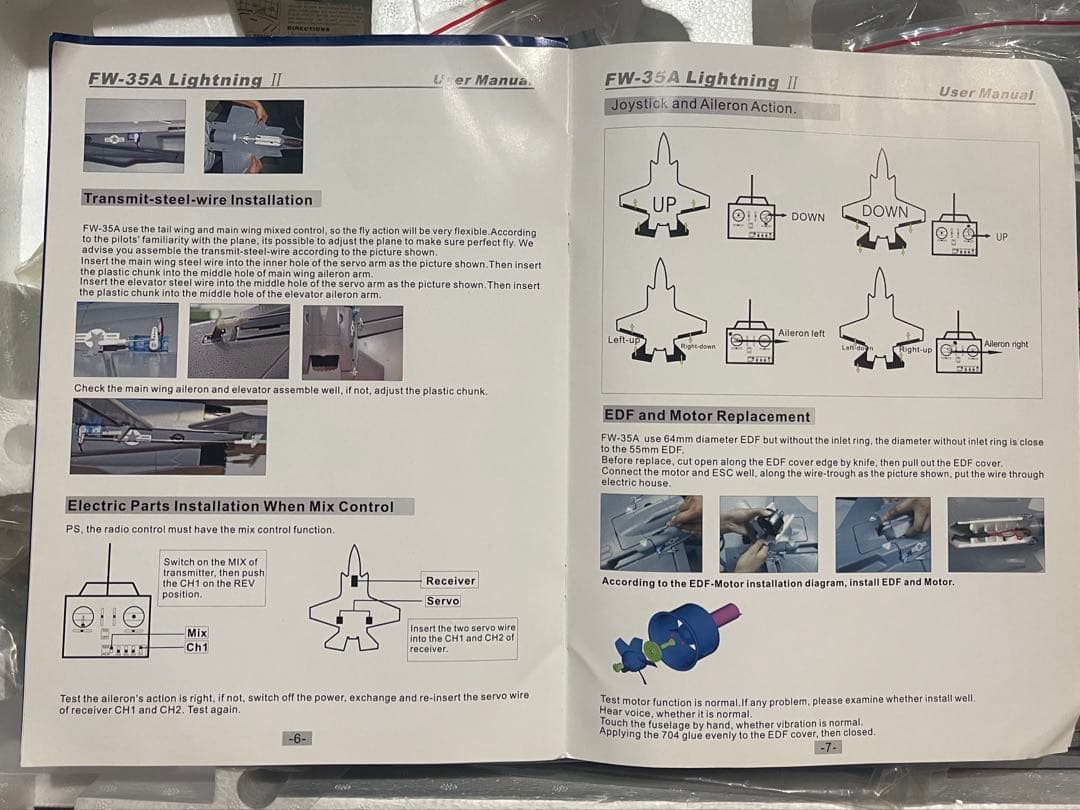 u*1様 FREEWING FW-35 64mm EDF 未組立 サーボ ESC