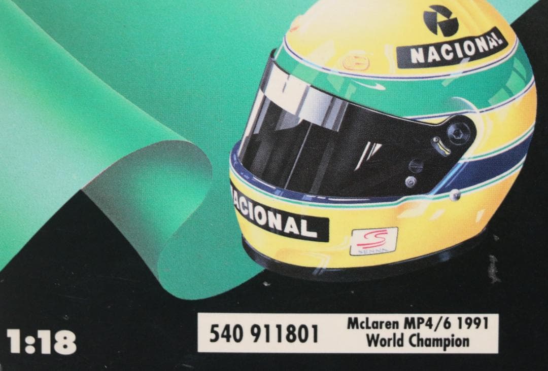 ビックスケール１／1８マクラーレン・ホンダMP4／6　セナ・コレクション　中古品
