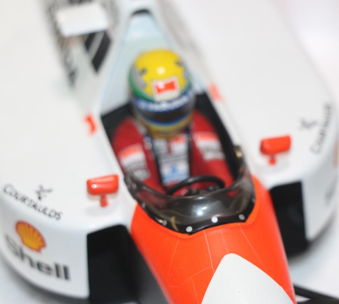 ビックスケール１／1８マクラーレン・ホンダMP4／6　セナ・コレクション　中古品