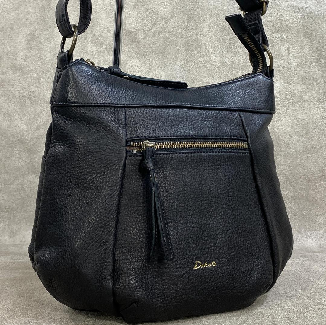 【極美品】 DAKOTA ダコタ ルーチェ 日本製 牛革 ショルダーバッグ
