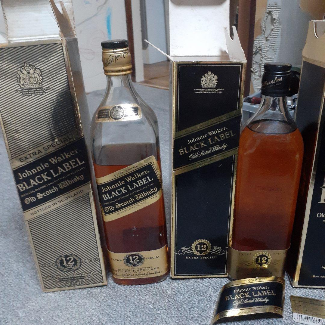 古酒　Johnnie Walker Black Label 12年 全4本セット
