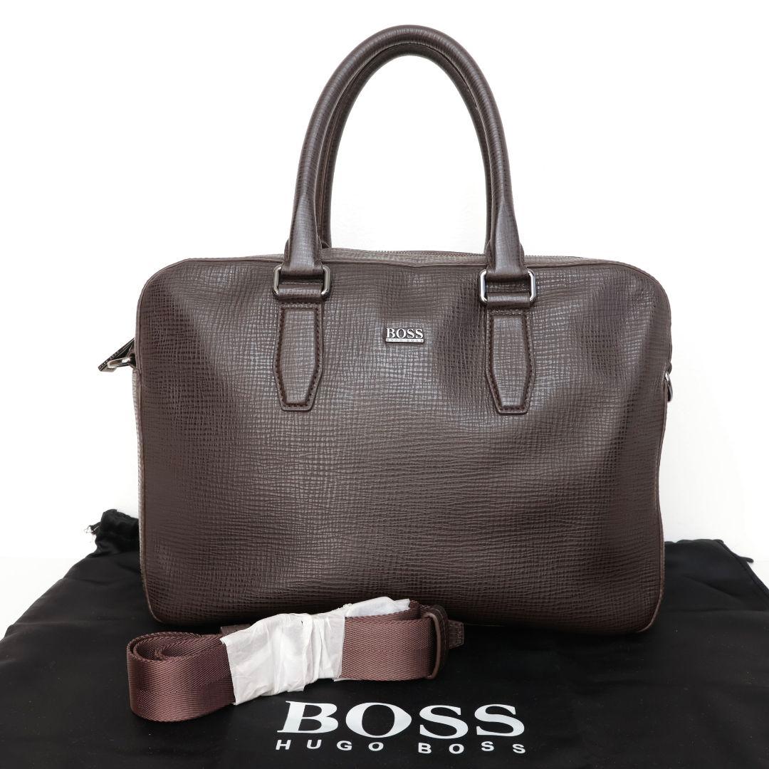 中古美品 ヒューゴボス BOSS ビジネスバッグ ショルダーバッグ トートバッグ